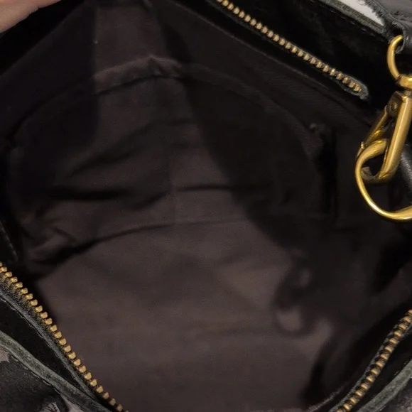 Madewell Black Leather Zip Top Transport Crossbody Tote - Picture 5 of 6